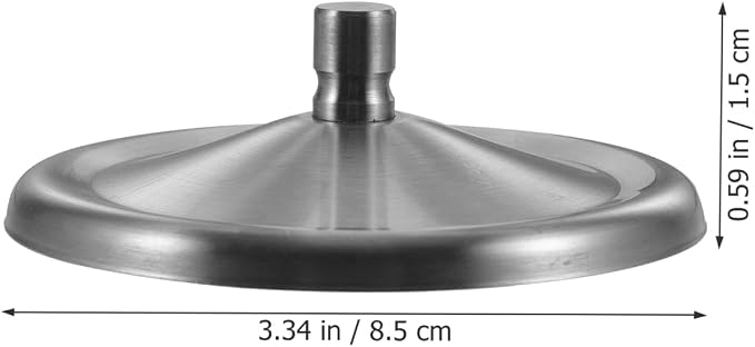 Luxshiny 5-Pack Stainless Steel Mug Lids 3.34 Inch Reusable Round Cup Covers - Image 2