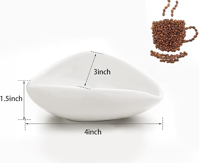 Ceramic Coffee Scoop Coffee Bean Weighing Bowl Coffee Powder Spoon - Image 2