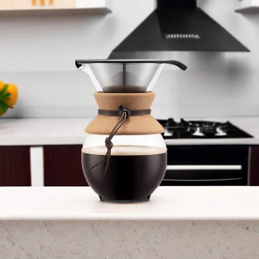 Bodum 34oz Pour Over Coffee Maker, High-Heat Borosilicate Glass - Image 5