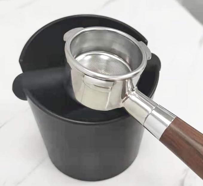 VIA CREMA Stainless Steel Espresso Knock Box Coffee Grounds Container Non-Slip - Image 4