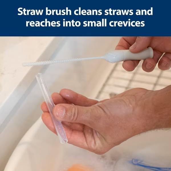 Dr. Brown's Electric Silicone Brush Set | Spinning Handle, 3 Brushes to Clean - Image 5