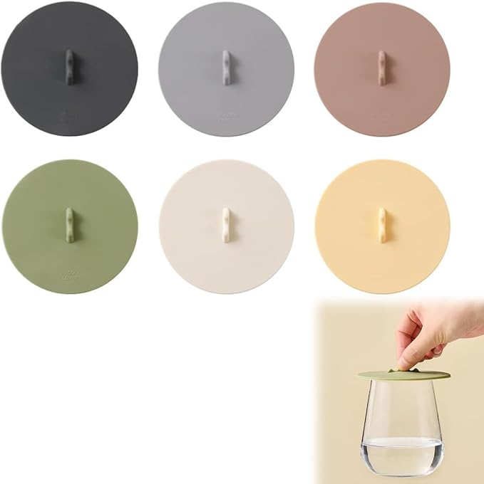 Silicone Cup Lids Silicone Cup Covers 6color Design, Food Grade Anti-dust by QUANEISHA