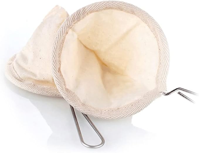 2 Pcs Flannel Cloth Coffee Filter Strainers Small Coffee Filter Sock Fabric Tea - Image 3