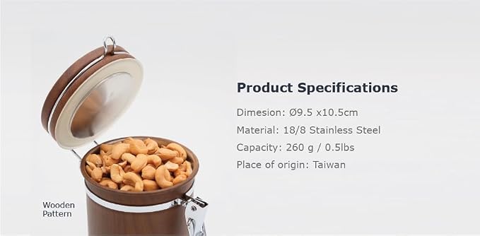 PRINCE G Airtight Coffee Canister, Light-Blocking Stainless Steel Coffee - Image 4