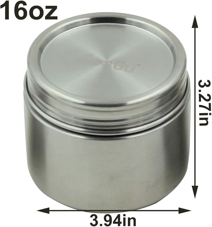 CoaGu 16oz Coffee Container: BPA-Free Airtight 18/8 Stainless Steel Lunch - Image 2