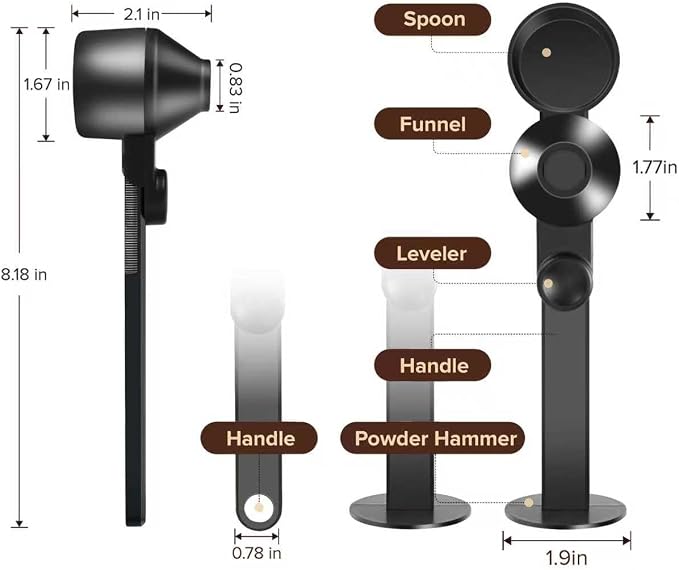 2 Pcs Coffee Scoop & Funnel for Reusable K-Cup Pods, 2Tbsp Dosing Spoon - Image 2