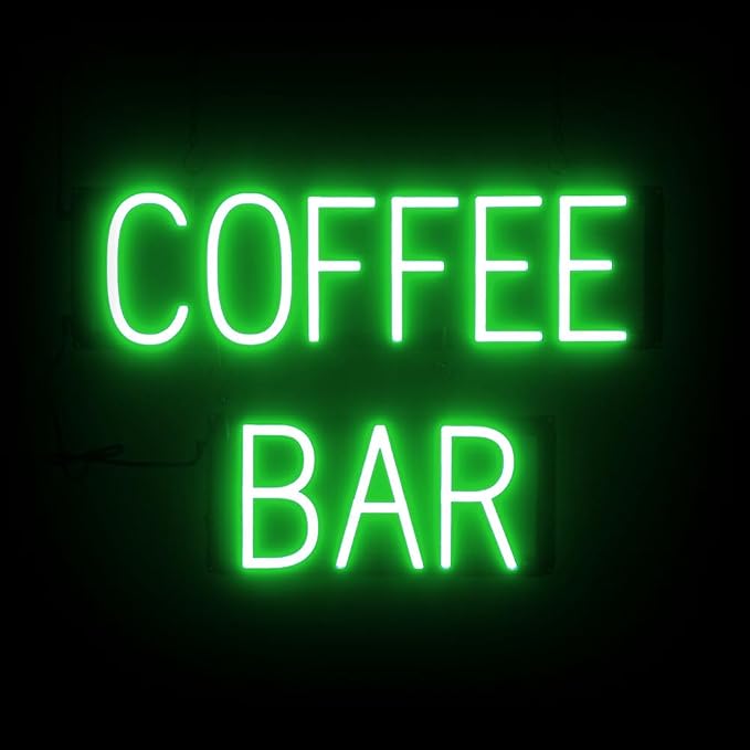 SpellBrite COFFEE BAR Sign | Coffee Drink-Related Sign by SpellBrite