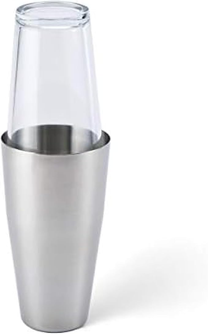 Houdini Boston Cocktail Shaker, 24 Ounce, Stainless Steel/Glass by Rabbit