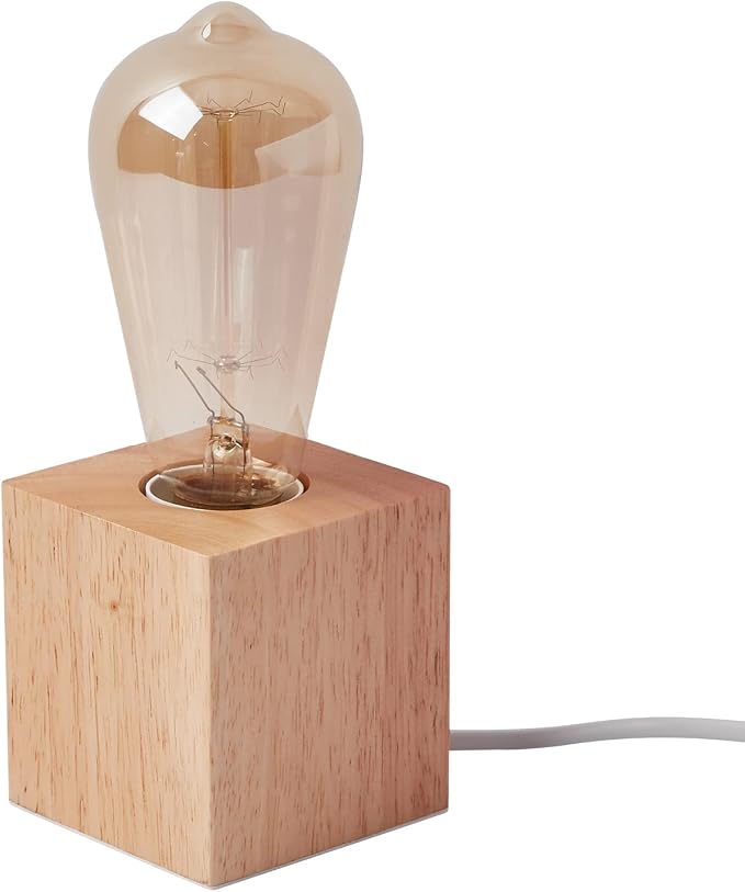Vintage Table Lamp, Small Bedside Lamp by OuXean