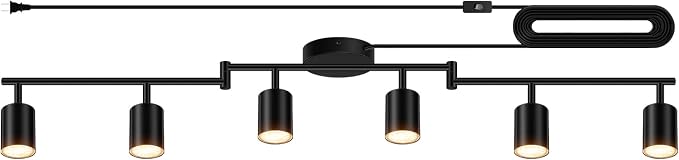 Plug in Track Lighting LED, Track Lighting Fixtures Ceiling, Plug in Wall Light by Bricosmocon-DecorYourHome