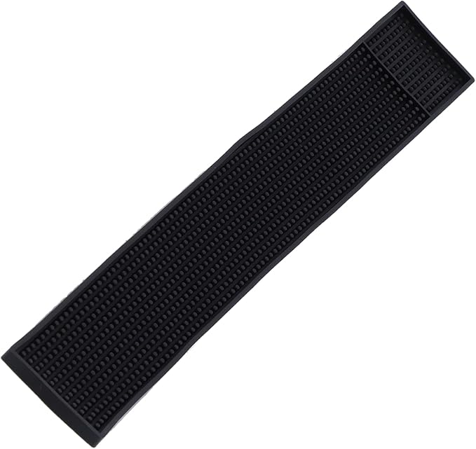 Rectangular Bar Mat Non Slip Glass Drip Mat Rubber Placemat by Unknown