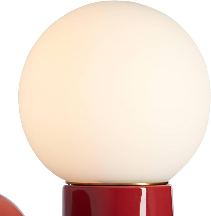 360 Lighting Fondant 11 3/4" Small Mid Century Modern Accent Table Lamp Velvet - Image 3