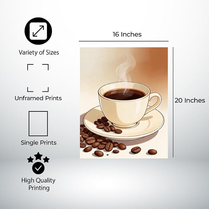 Lawrence Williams Designs Hot Coffee Cup Poster - Image 2