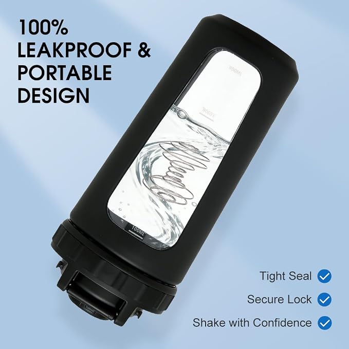 26oz Glass Protein Shaker Bottle - Image 7