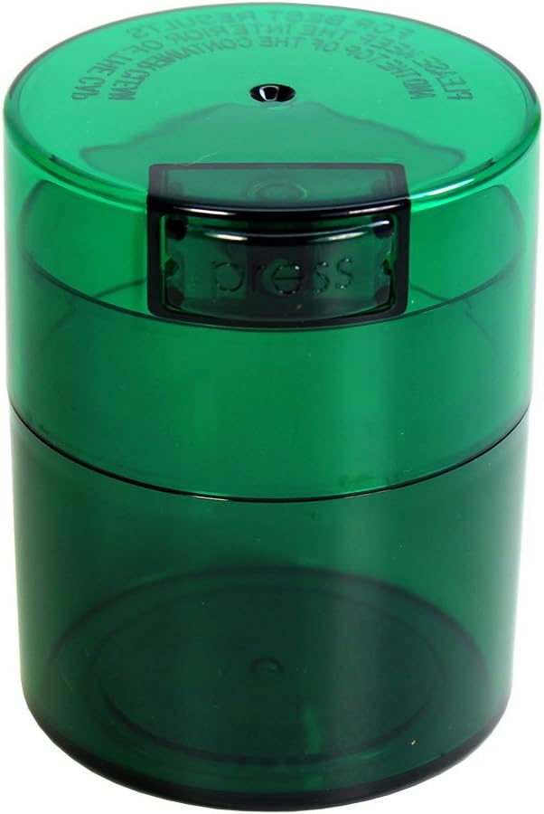 Tightvac - Premium Airtight Herb Storage Container - Holds ½ oz to 3 ounces - by Tightpac+America+Inc.