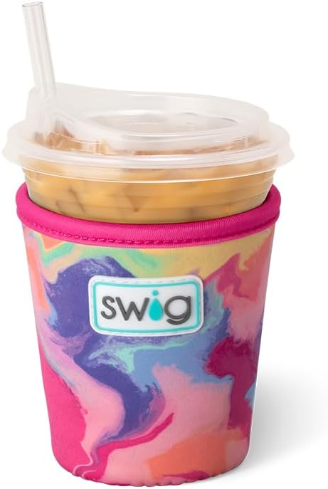 Swig Life Small Iced Cup Coolie, Standard 22oz Iced Coffee Cup Insulator Sleeve by SwigLife