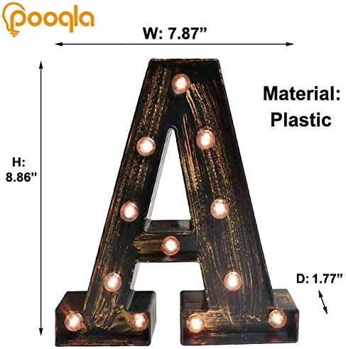 Pooqla Vintage Light Up Marquee Letters - Image 5