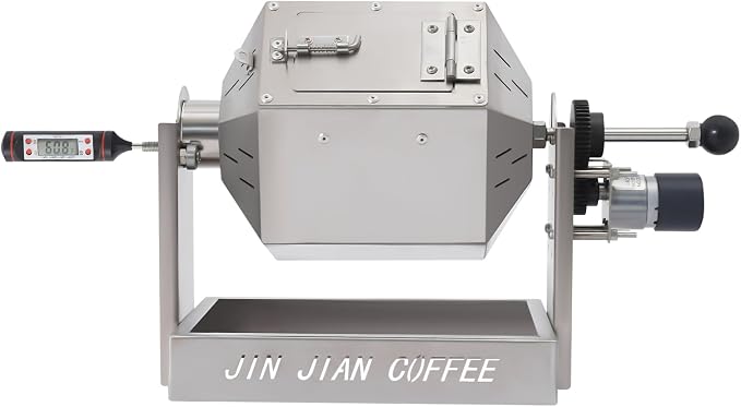 Coffee Bean Roaster with Coffee Bean Cooler, Gas 500g Coffee Bean Baker Drum - Image 6