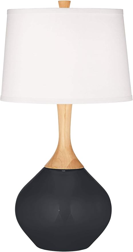 Color + Plus Wexler 31" Tall Large Teardrop Mid Century Modern End Table Lamp - Image 2