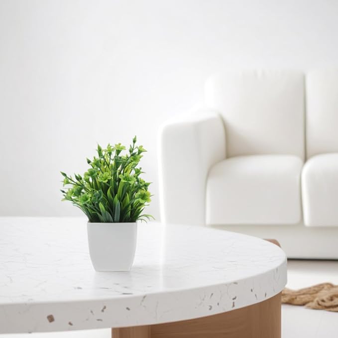 3pcs Realistic Small Potted Artificial Plants Set, Faux Greenery - Image 6