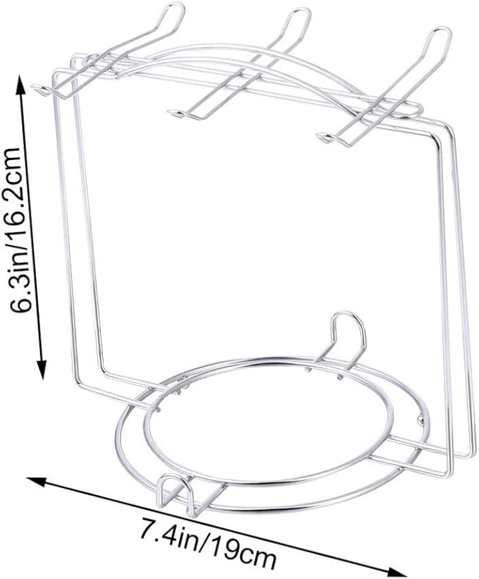OSALADI Stainless Steel Cup Plate Organizer Rack - Image 2
