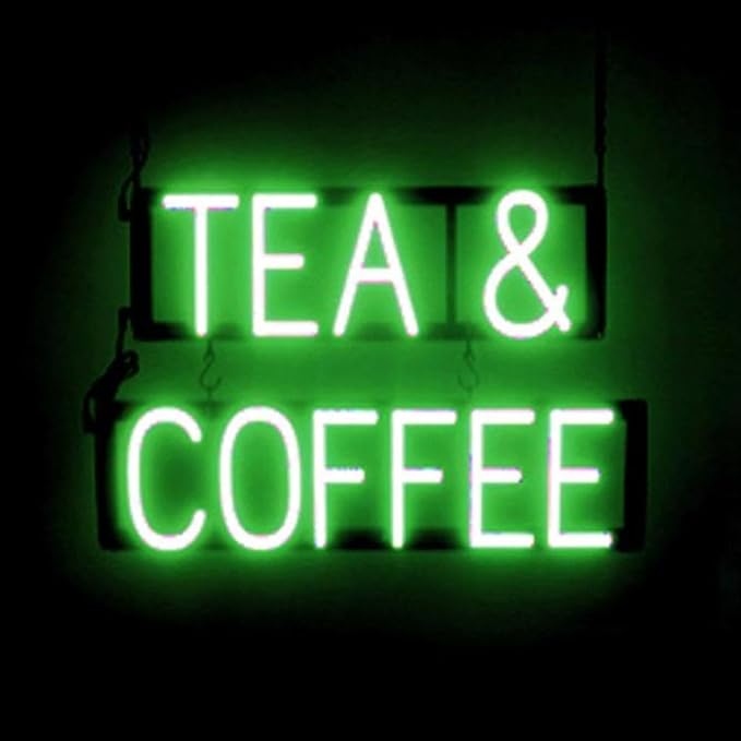 SpellBrite TEA & COFFEE Sign | Coffee Drink-Related Sign by SpellBrite