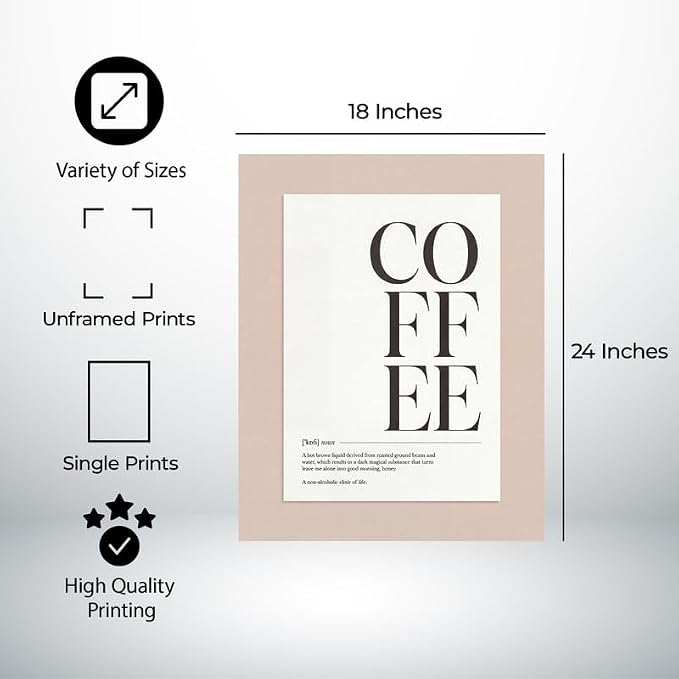 Lawrence Williams Designs Coffee Typography Poster - Image 2