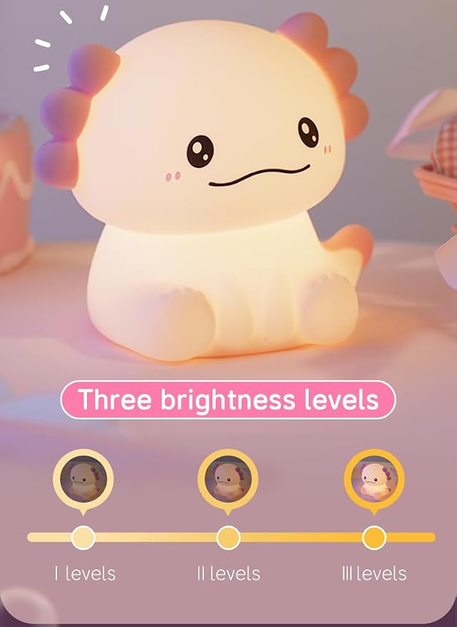 Axolotl Cute Night Light, Axolotl Lamp - Image 3
