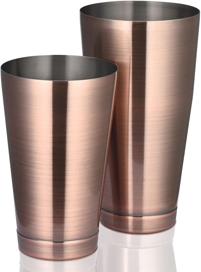 ETENS Boston Cocktail Shaker Antique Copper, Cocktail Shaker Tins Weighted by Etens