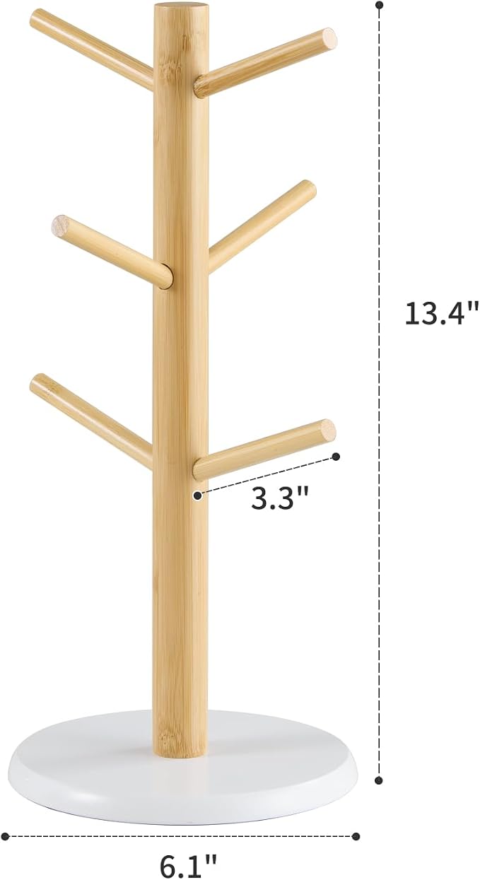 Kitsanery Mug Holder Tree, Coffee Cup Holder，Coffee Mug Tree - Image 2