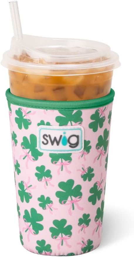 Swig Life Medium Iced Cup Coolie, Standard 22oz Iced Coffee Cup Insulator Sleeve by SwigLife