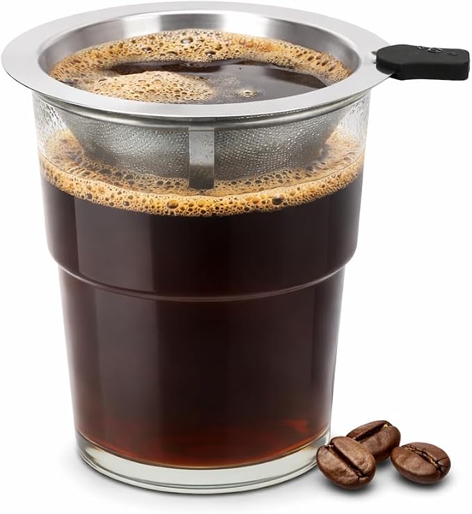 Single Serve Immersion Coffee Maker, Glass Pour Over Coffee Dripper by Unknown