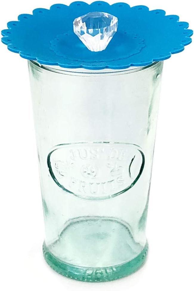 Wrapables® Diamond Silicon Cup Lids, Anti-Dust Airtight Mug Covers - Image 2
