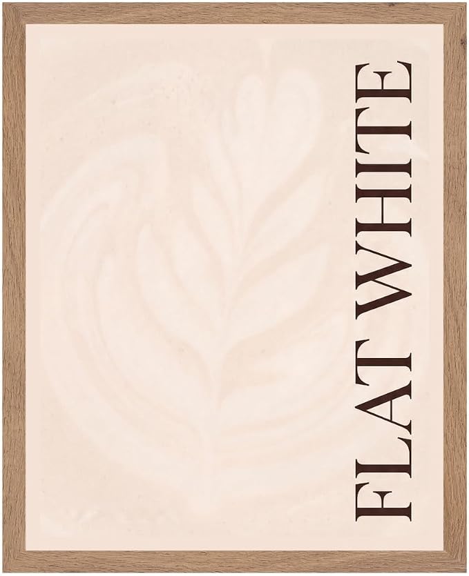 Lawrence Williams Designs Flat White Coffee Poster by LawrenceWilliamsDesigns
