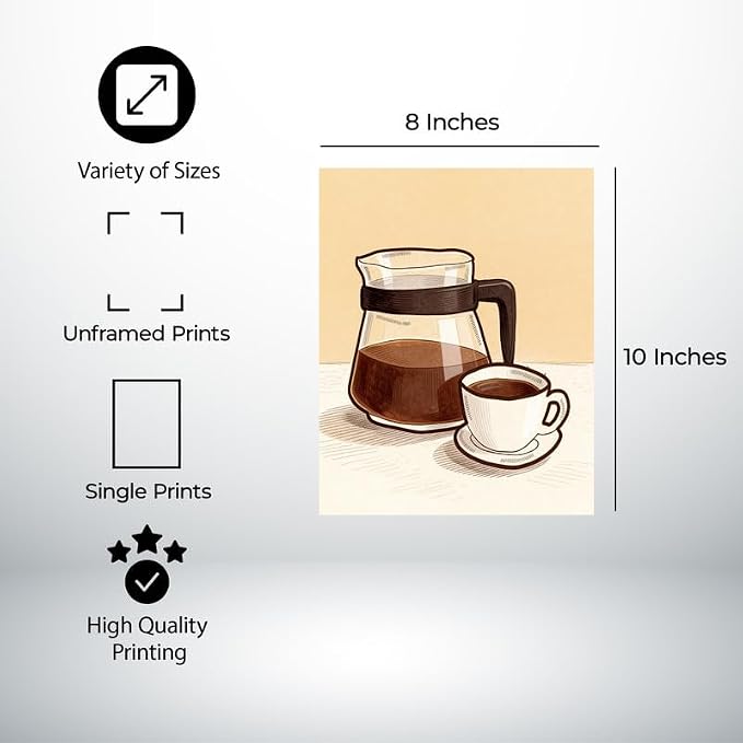 Lawrence Williams Designs Coffee Carafe and Cup Poster - Image 2