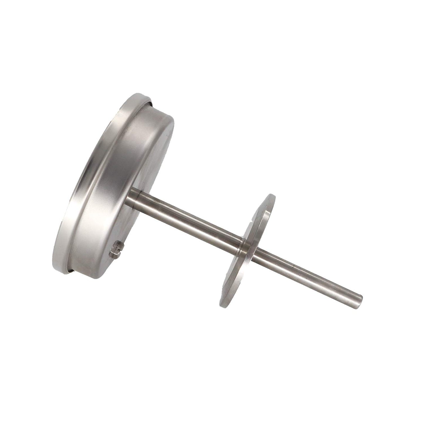 Stainless Steel Bi-Metal Thermometer,1.5" Tri-clamp 4" Stem, 3" Dial, 0 to 200 F Degrees