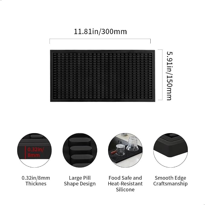 watchget Silicone Coffee Bar Mat - Image 2