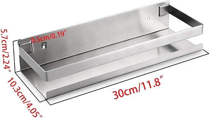 OwnMy Bathroom Shower Shelf Stainless Steel Bath Kitchen Basket Shower Caddy - Image 3
