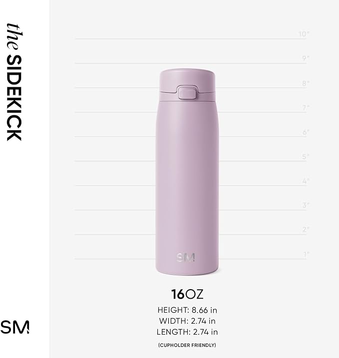 Simple Modern Sidekick Travel Coffee Mug | Ceramic-Lined Insulated Stainless - Image 6