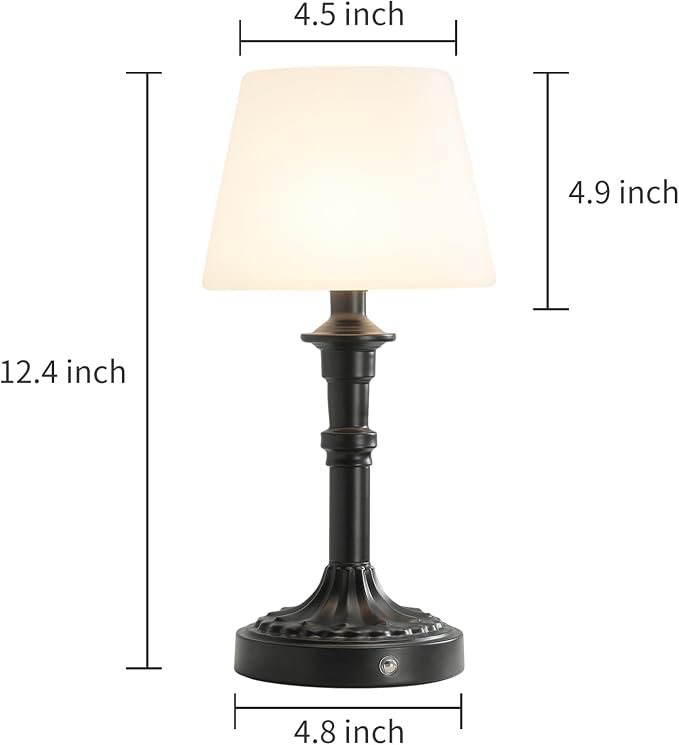 Cordless Table Lamp, Portable LED Desk Lamps, 5200mAh Battery Operated - Image 3