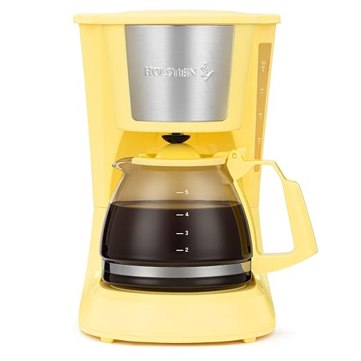Holstein Housewares 5 Cup Drip Coffee Maker – Compact and User-Friendly by HolsteinHousewares