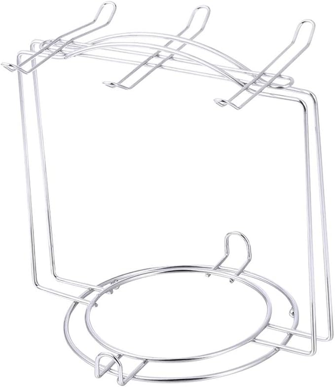 OSALADI Stainless Steel Cup Plate Organizer Rack by OSALADI