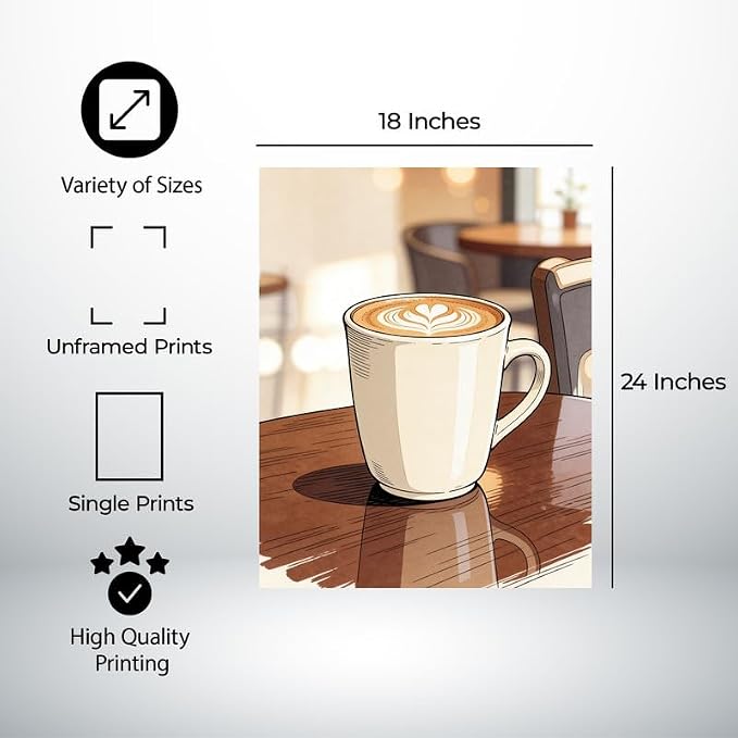 Lawrence Williams Designs Cafe Latte Poster - Image 2