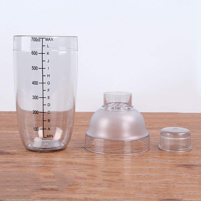Plastic Cocktail Shaker, Hand Drink Mixer Boba Tea Shaker Cup - Image 4