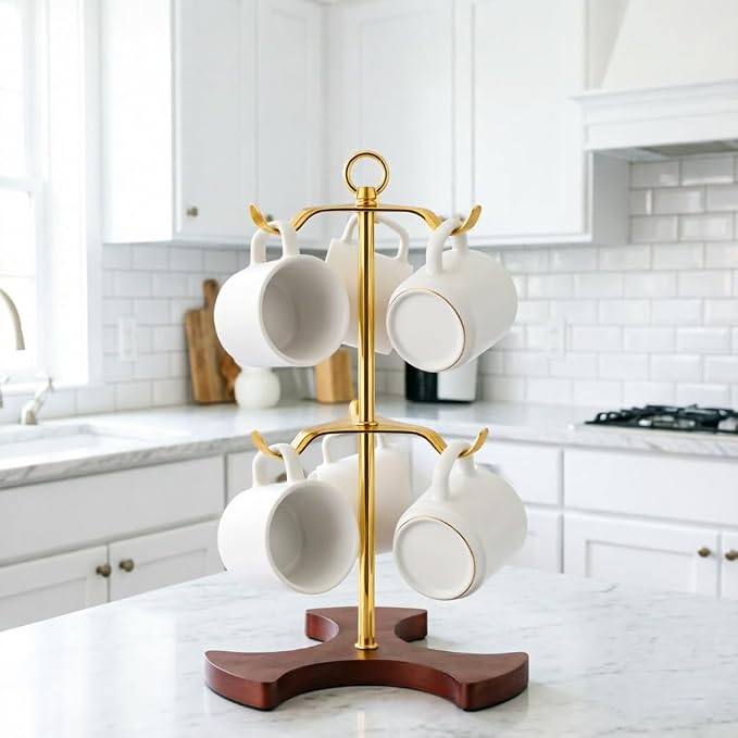 Gold Mug Tree for Countertop - Image 5