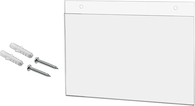 5 Pack Wall Sign Holder 11" x 7" Plastic Sleeve by MarketingHolders