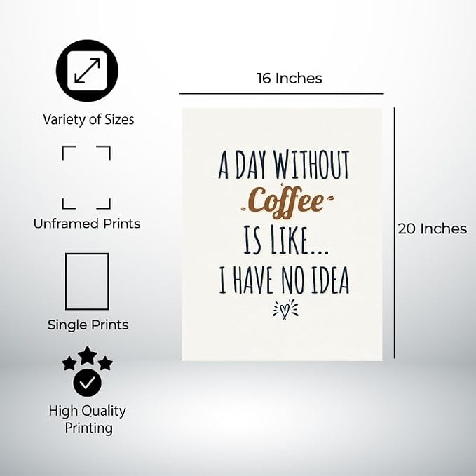 Lawrence Williams Designs A Day Without Coffee Poster - Image 2