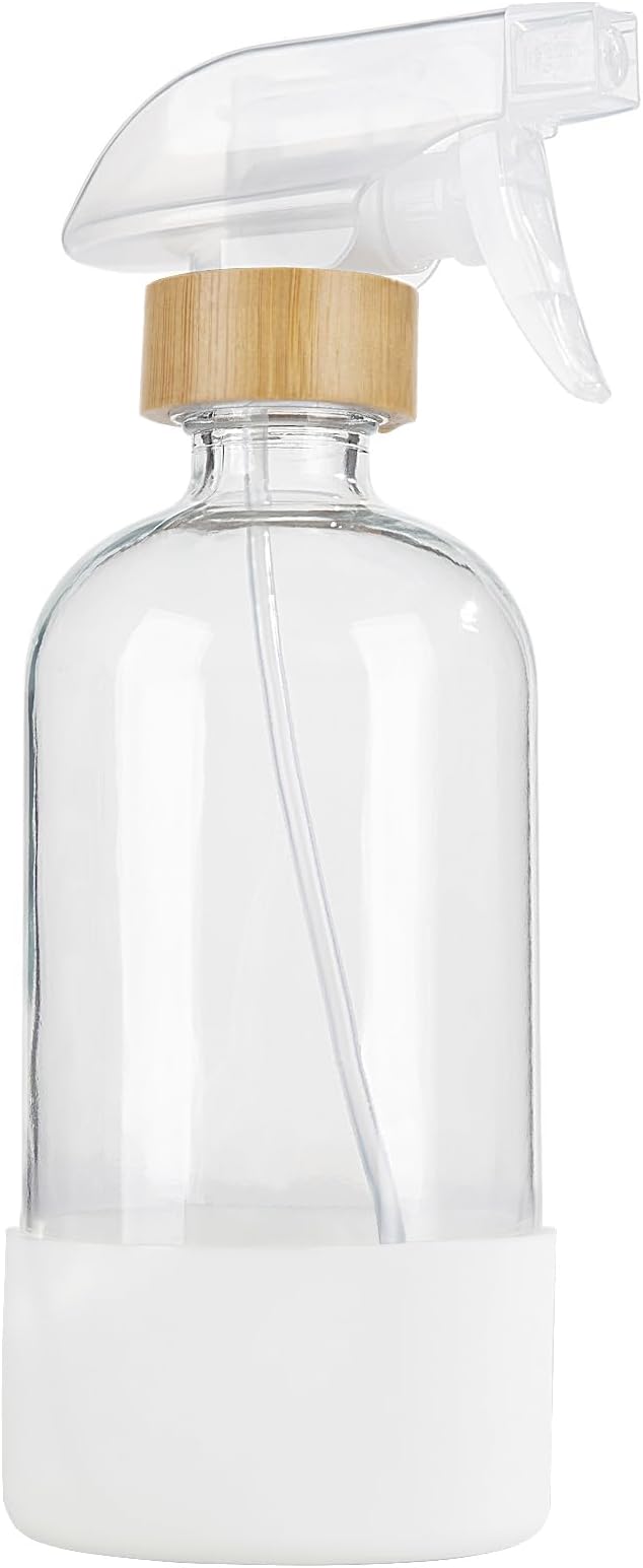 HOMBYS Empty Bamboo Glass Spray Bottles by HOMBYS