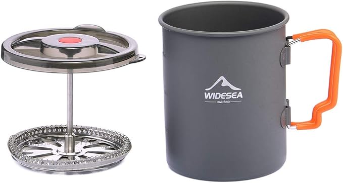 widesea Camping Coffee Pot 750ML, French Press Coffee Maker, Lightweight - Image 6