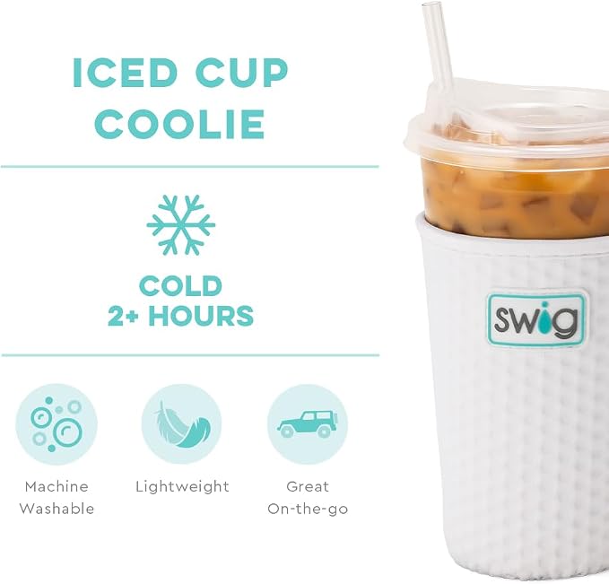 Swig Life Medium Iced Cup Coolie, Standard 22oz Iced Coffee Cup Insulator Sleeve - Image 5
